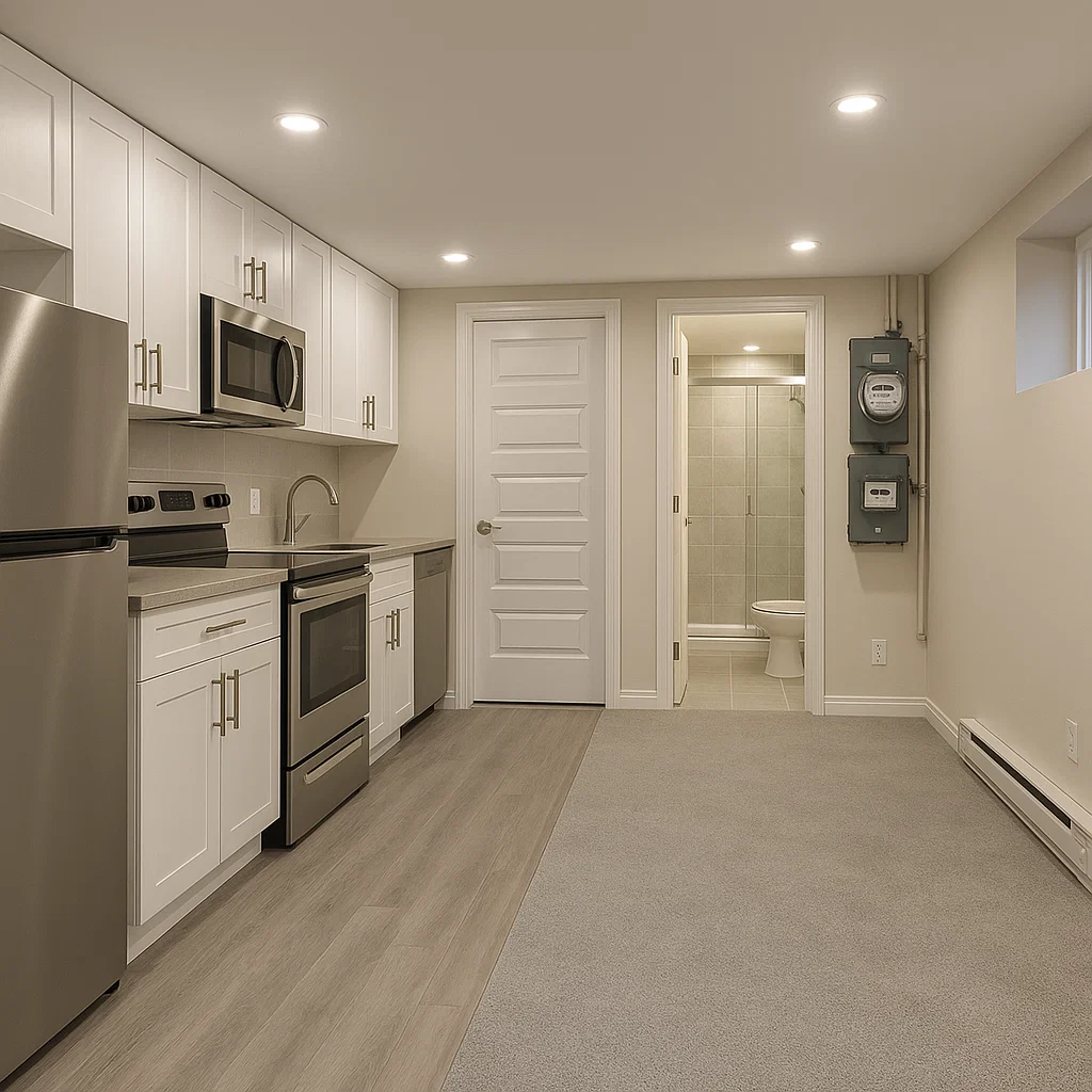 Basement apartment rental unit Basement apartment rental unit